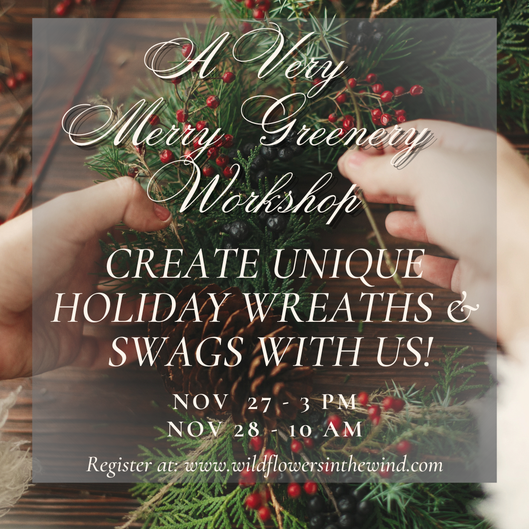 A Very Merry Greenery Workshop: Holiday Wreaths & Swags