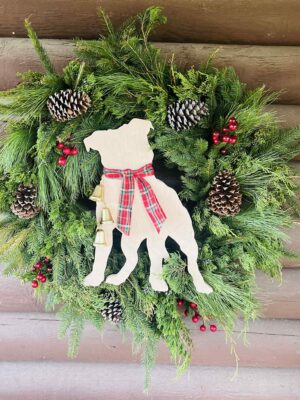 Santa Paws Holiday Wreath
