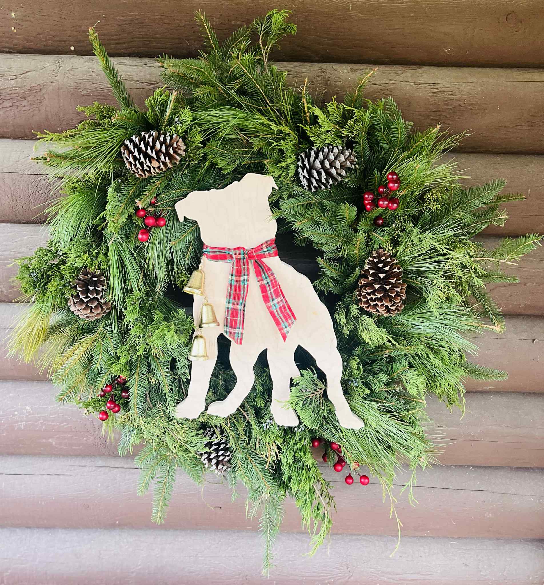 Santa Paws Holiday Wreath