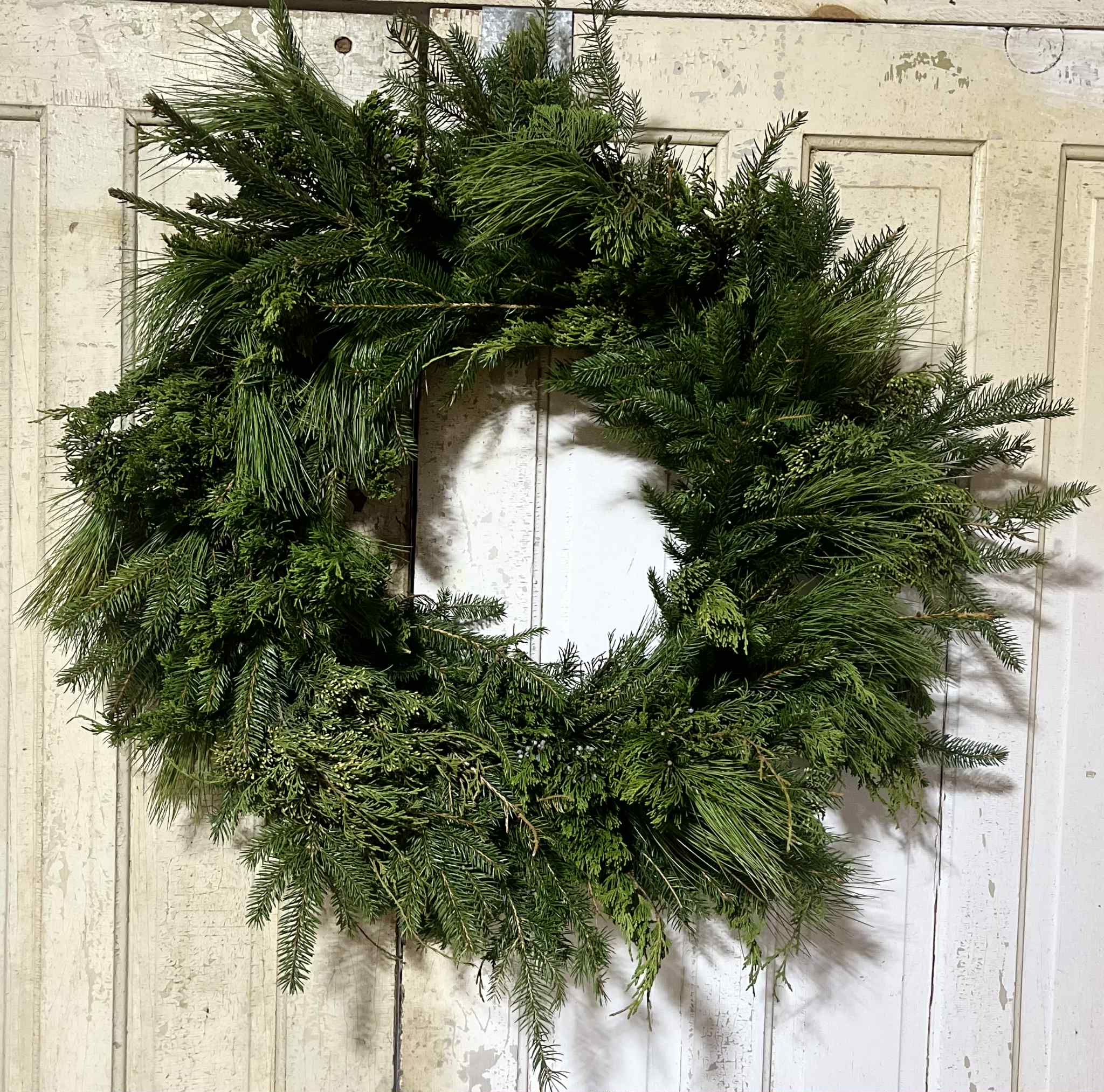 Fresh Evergreen Christmas Wreath - Image 2