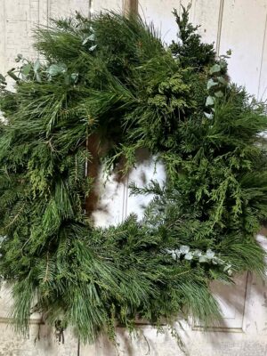 Fresh Evergreen Christmas Wreath