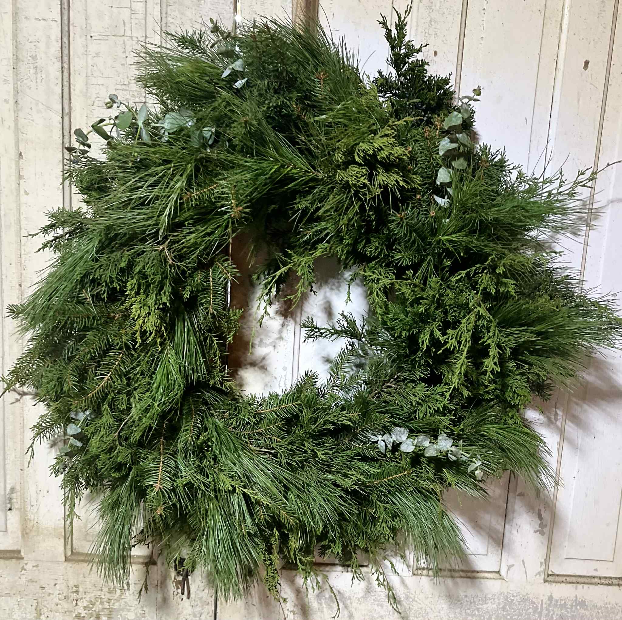 Fresh Evergreen Christmas Wreath