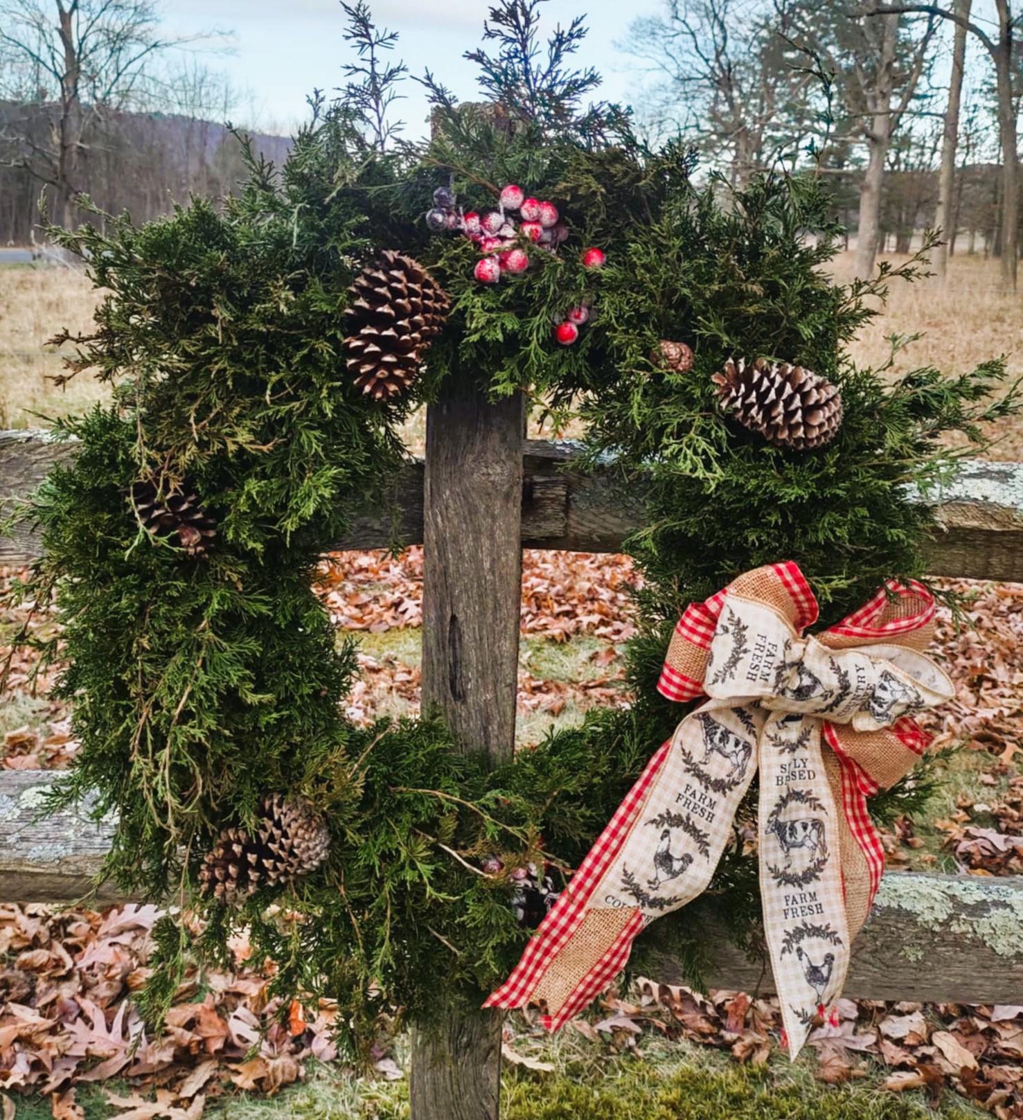 Country Christmas Wreath - Image 2