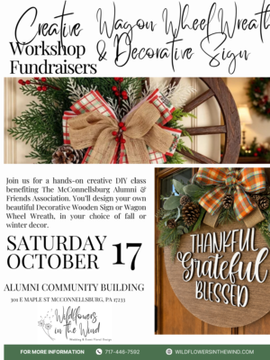 Wagon Wheel Wreath & Wooden Sign DIY Workshops