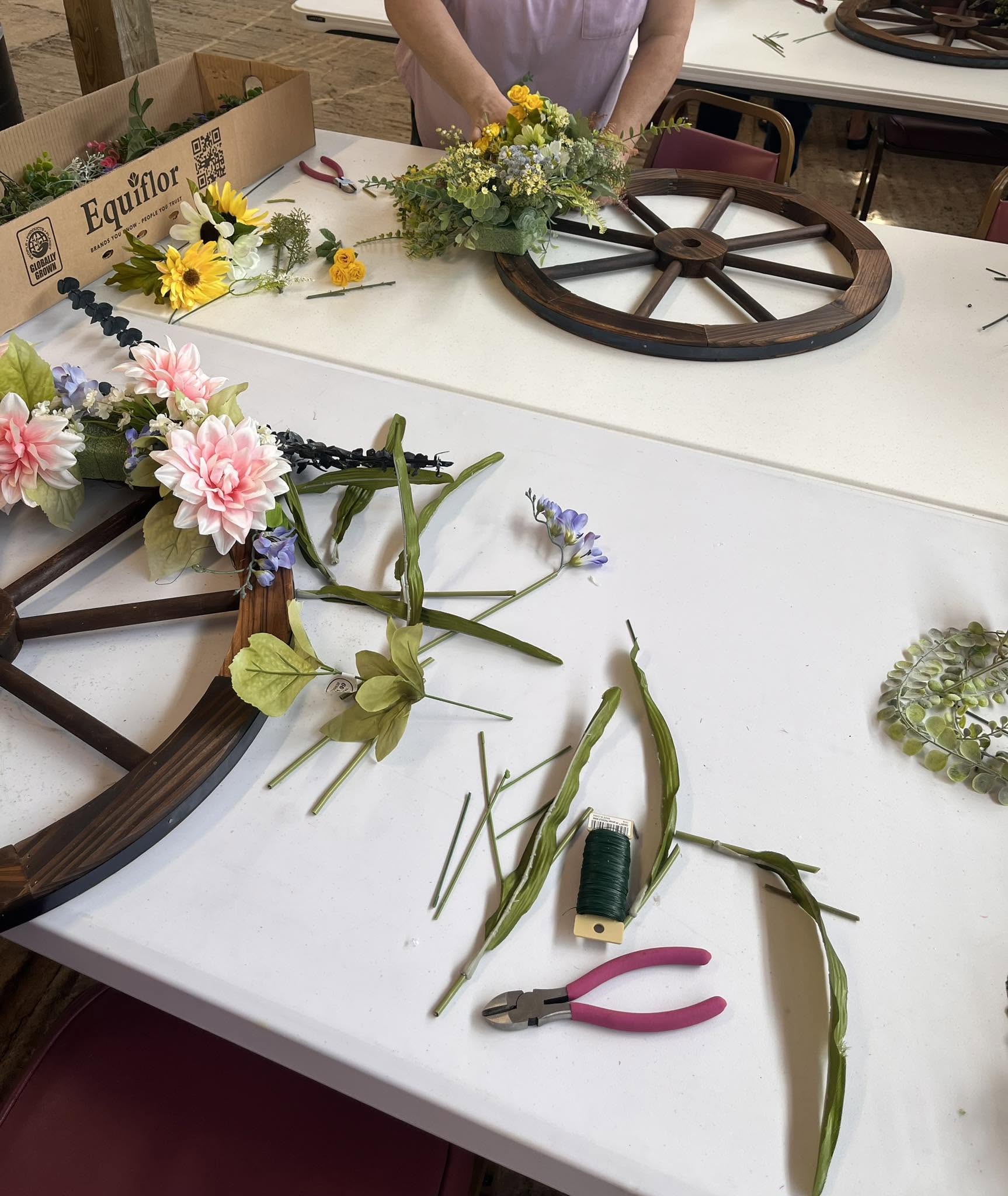 Wagon Wheel Christmas Wreath Workshop | Big Cove Tannery, PA - Image 3