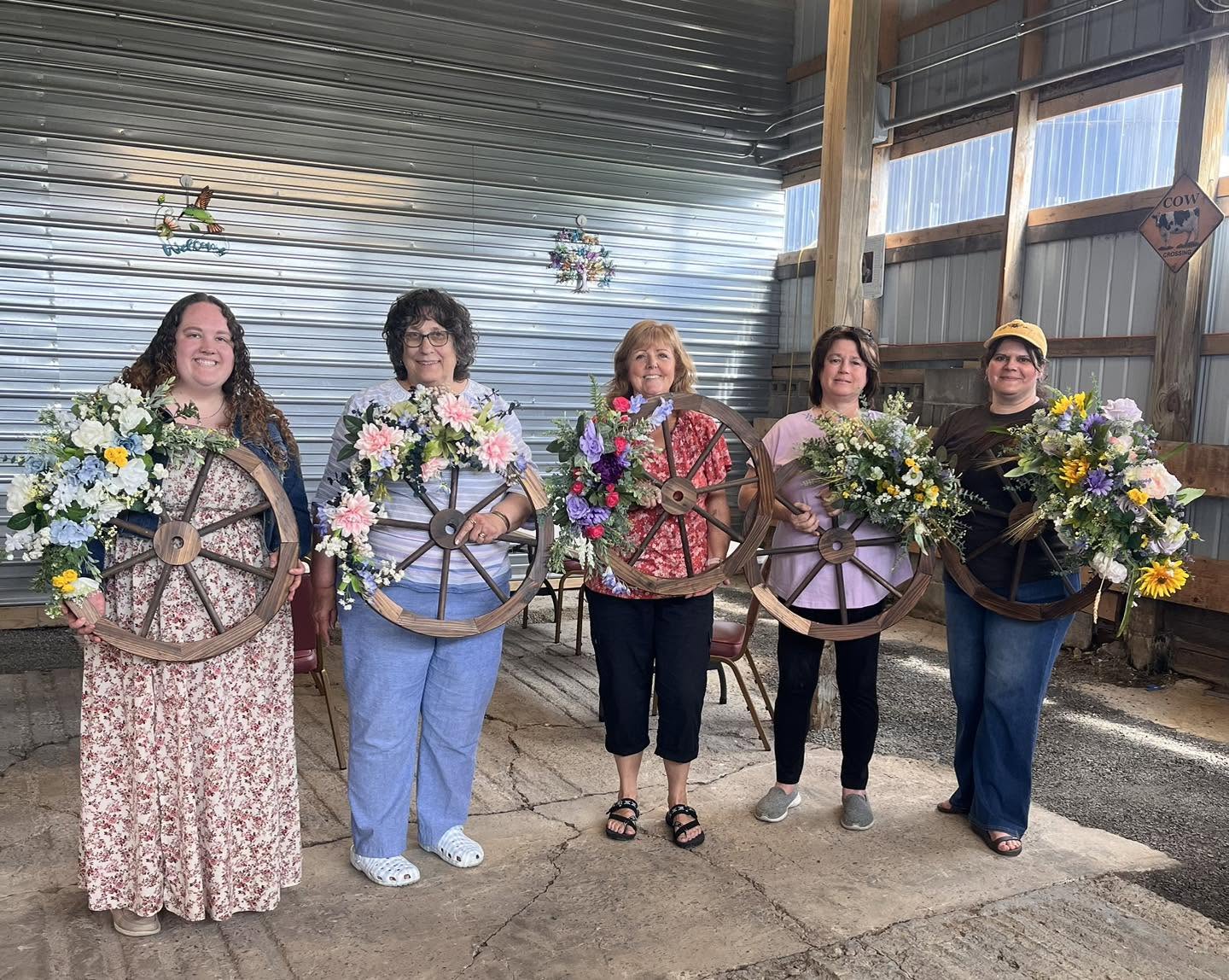 Wagon Wheel Christmas Wreath Workshop | Big Cove Tannery, PA - Image 4