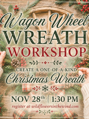 Wagon Wheel Christmas Wreath Workshop | Big Cove Tannery, PA