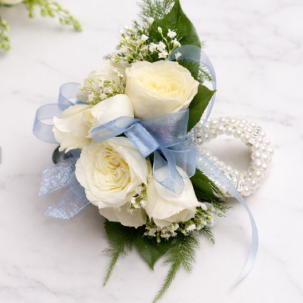 Wrist corsage for prom, weddings, and special occasions